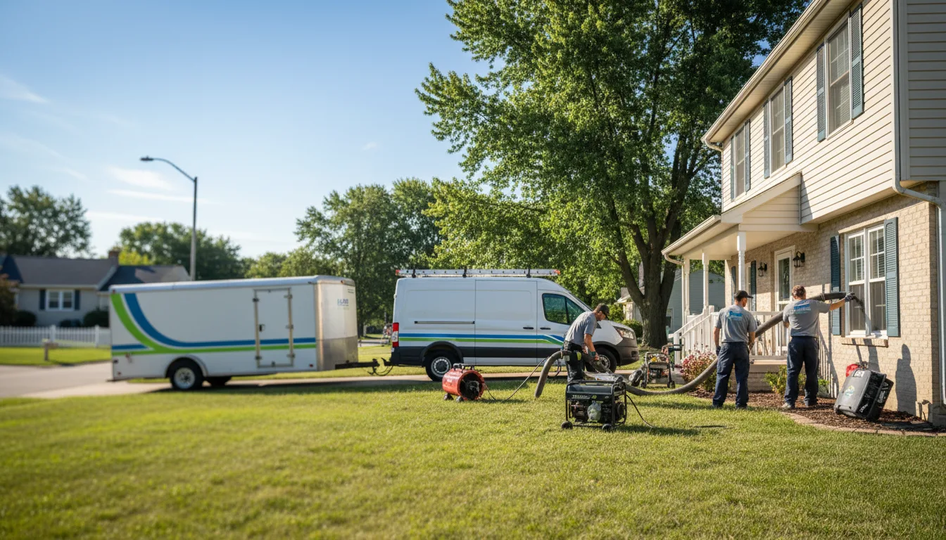 Flooded Basement Restoration And Cleanup With Repair in Biggsville, IL near me